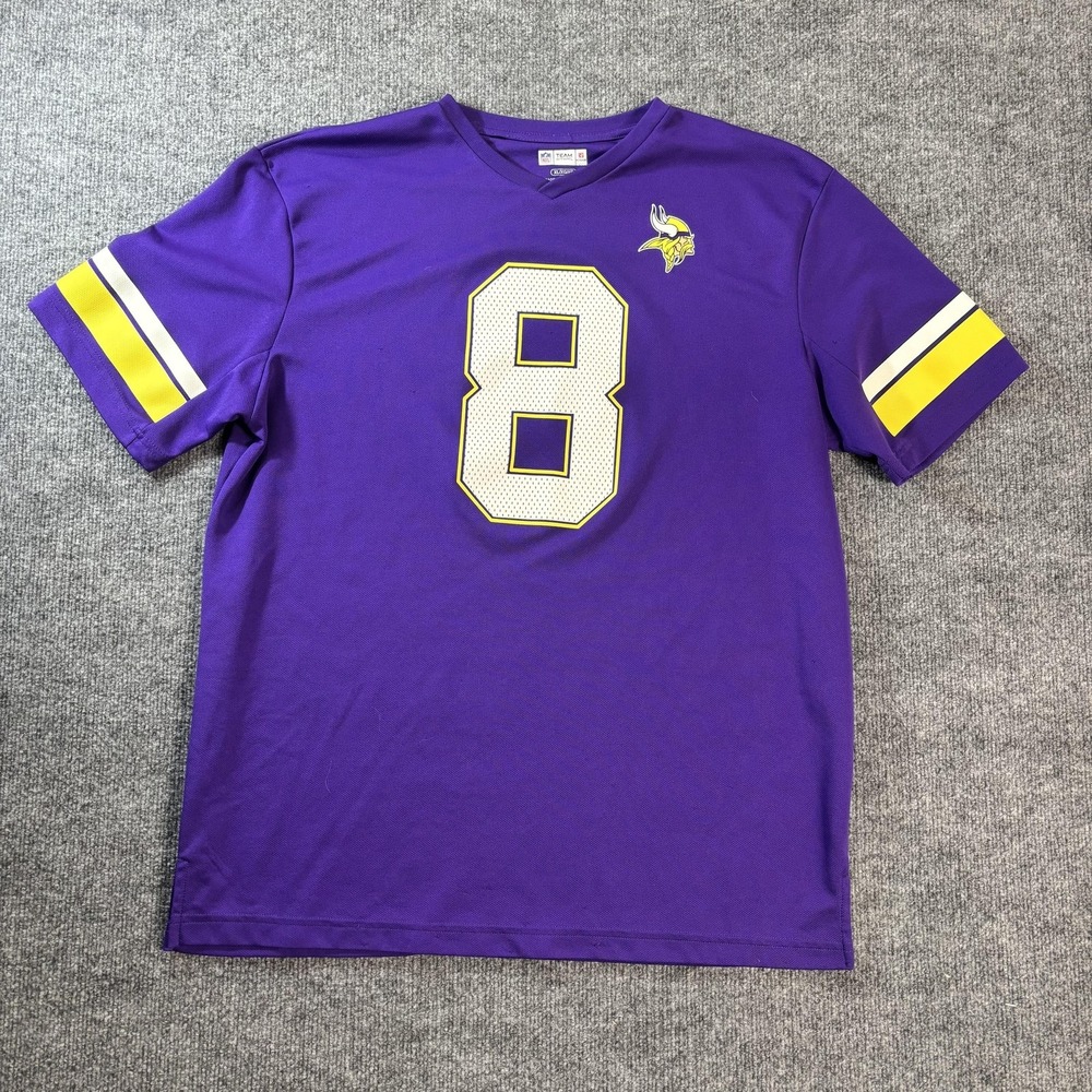 Minnesota Vikings Jersey Mens XL Purple NFL Football Bradford 8 NFL Team Apparel